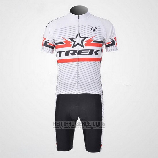 2011 Fahrradbekleidung Trek Wei Trikot Kurzarm und Tragerhose - zum Schließen ins Bild klicken